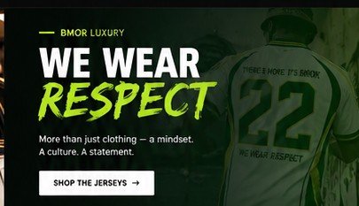 BMOR respect jersey campaign