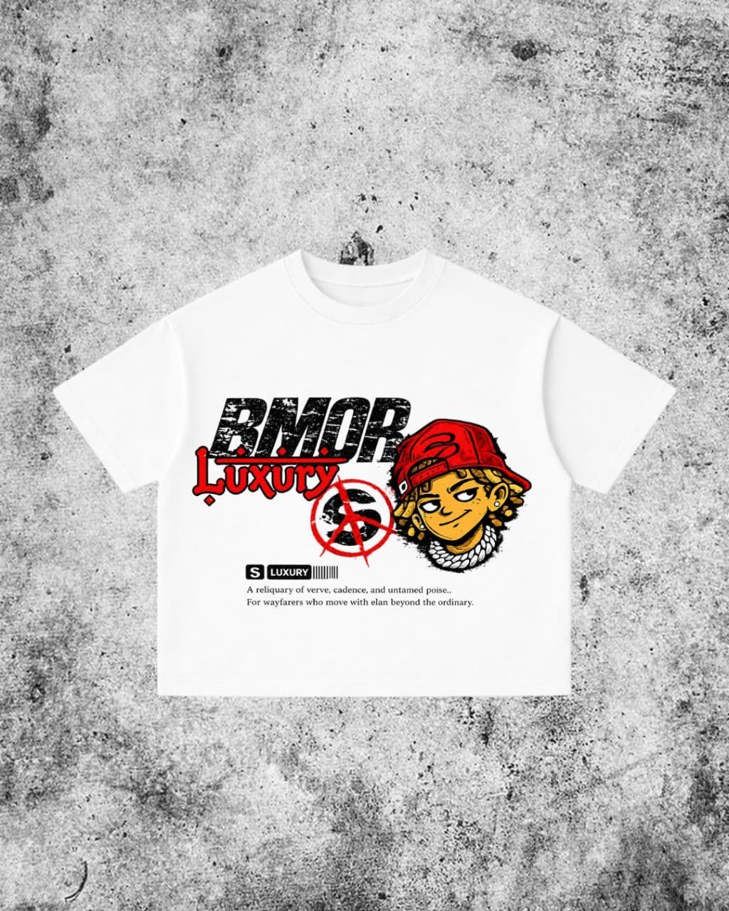 BMOR white tee